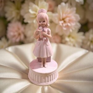 Lefton The Christopher Collection Nurse Porcelain Musical Figurine 1983 …